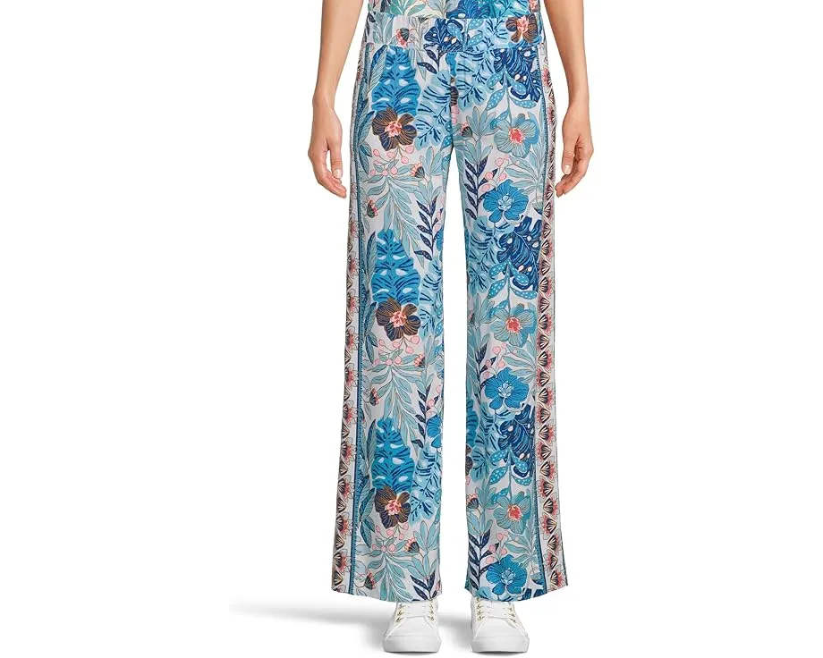 Lilly Palazzo Bal Harbour с прямыми брюками и эластичным поясом на средней посадке