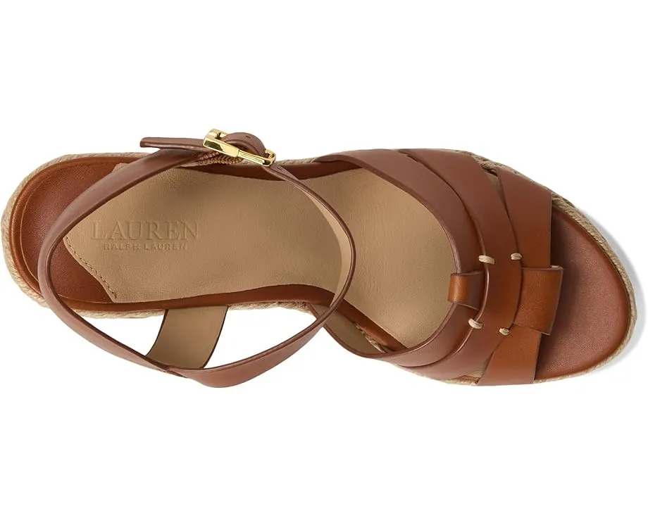 Босоножки Lauren Ralph Lauren Soffia Calfskin Espadrille на танкетке