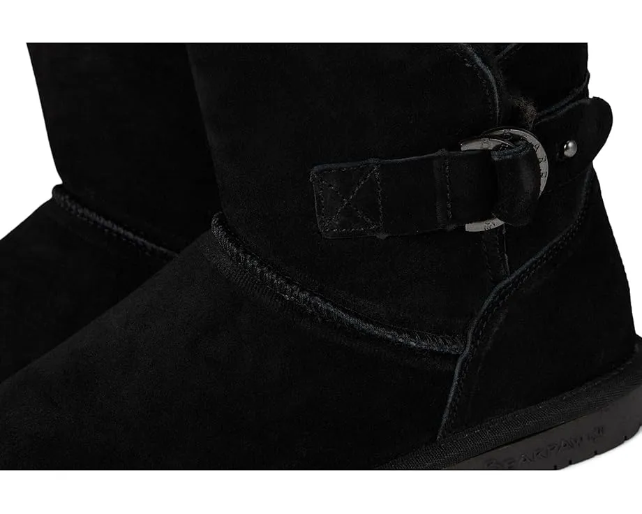 Зимние угги Bearpaw Steph из замши с подкладкой из шерсти и декоративной пряжкой