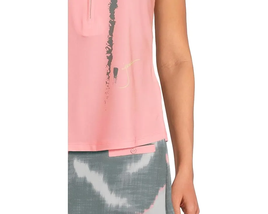 Поло Jamie Sadock без рукавов с принтом Zen