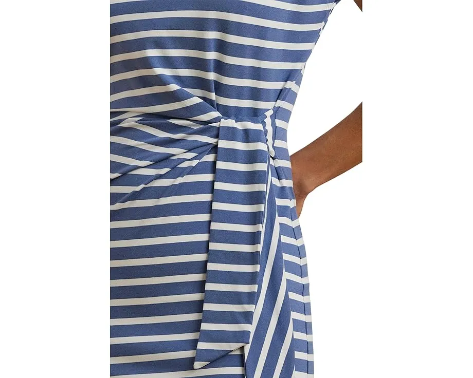 Lauren Ralph Lauren платье с запахом и полоской из джерси с хлопком и Modal