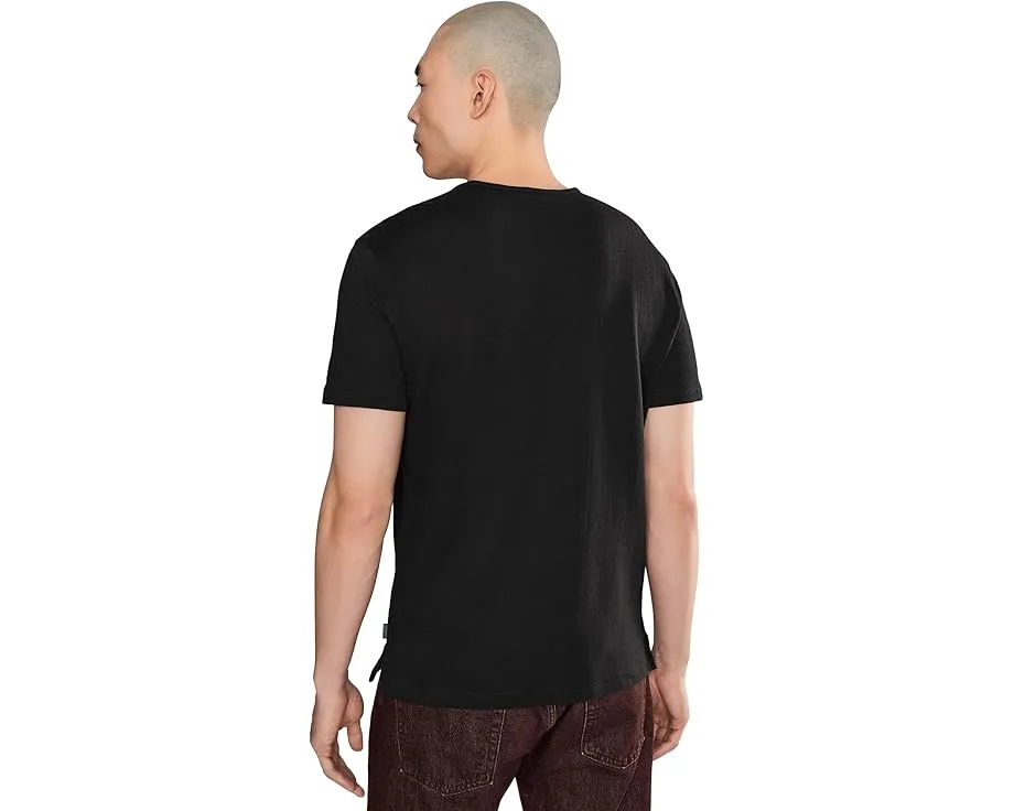 Футболка John Varvatos Stanley Crew с текстурой и черным цветом