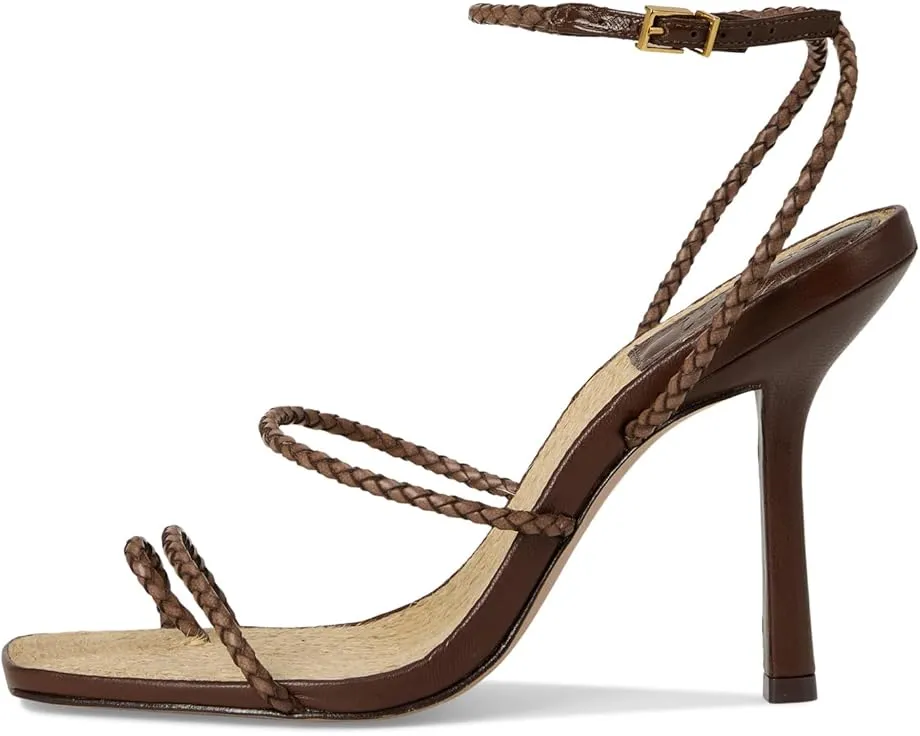 Schutz Kaya Straw босоножки на шпильке с квадратным носком и плетеным верхом