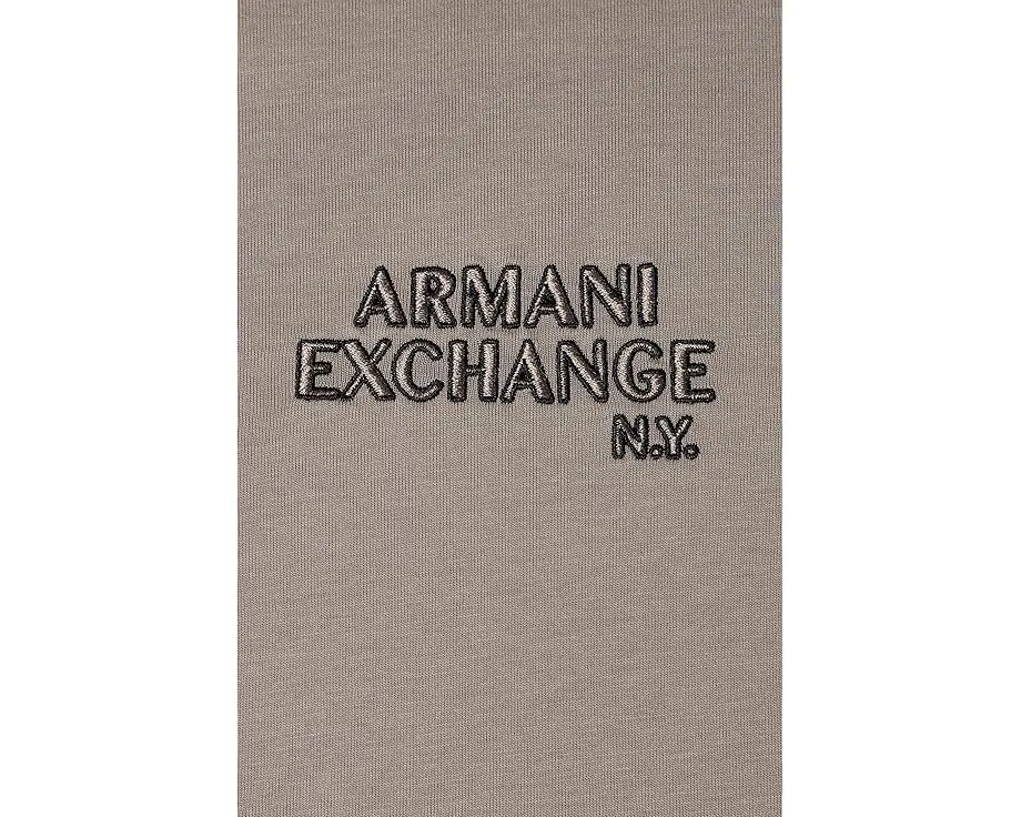 Хлопковая футболка с логотипом Armani Exchange