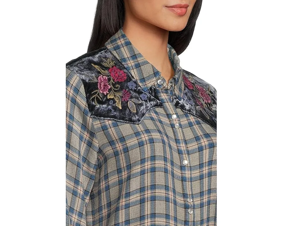 Рубашка в стиле вестерн с пышными рукавами Johnny Was