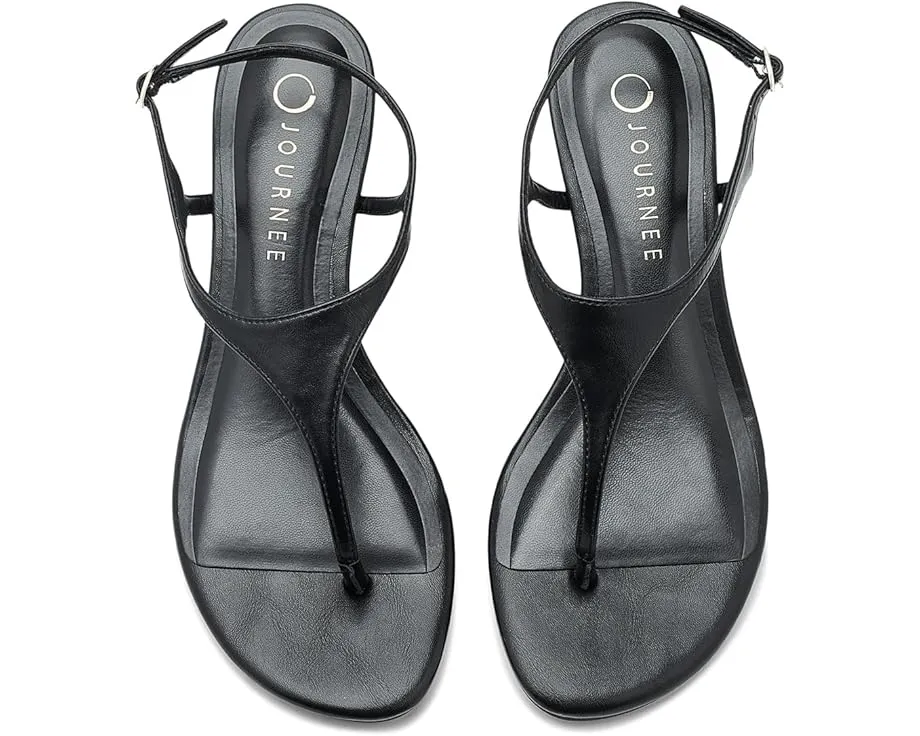 Сандалии Journee Collection Kathryn на танкетке с ремешком на щиколотке