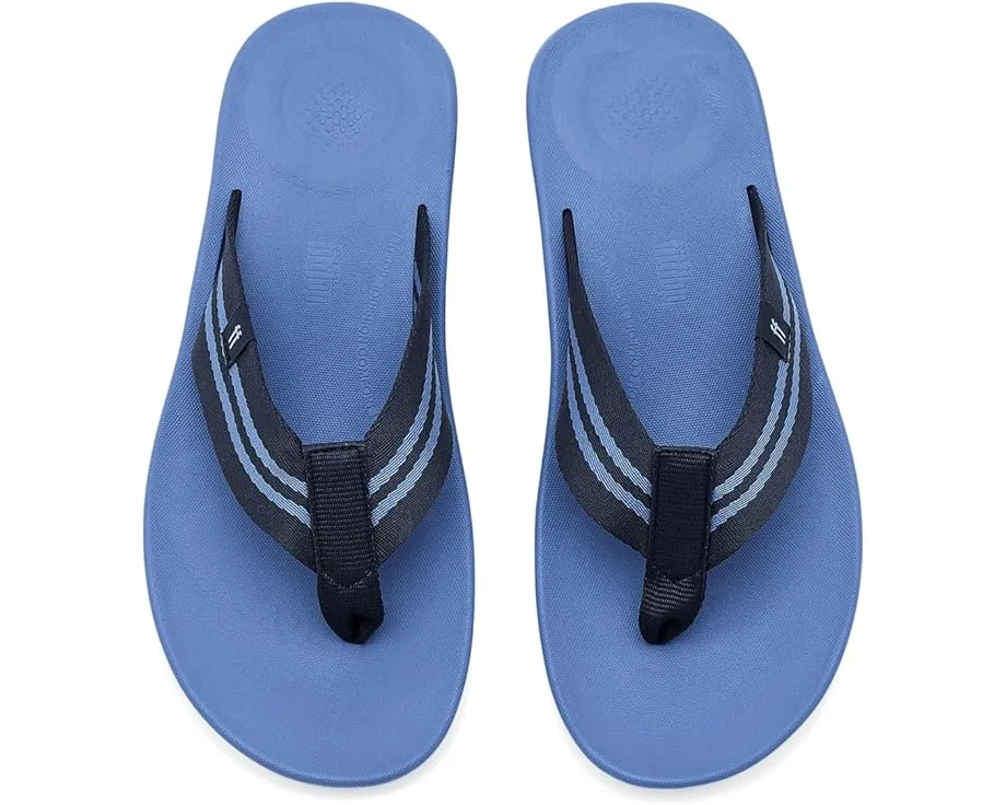 Шлепанцы FitFlop Iqushion с двумя полосками и перепонками