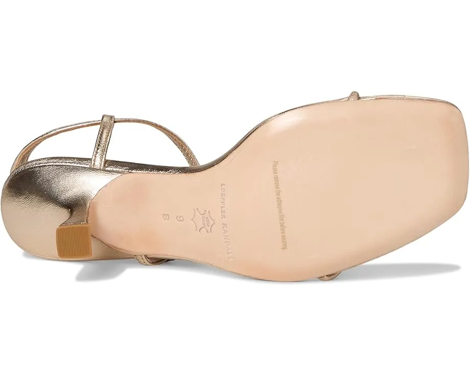 Босоножки Loeffler Randall Triana на среднем каблуке с золотым шармом