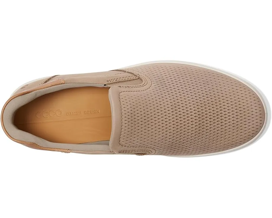 Кроссовки ECCO Soft 7 Easy Slip On с кожаным верхом и эластичными вставками