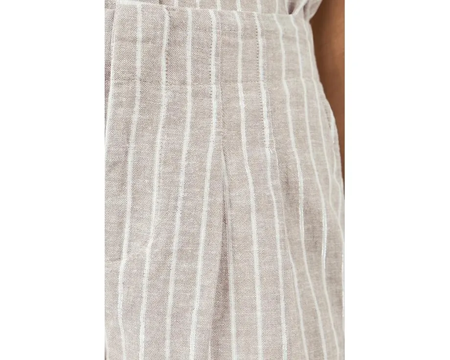 Укороченные брюки Petite Lenox с широкими штанинами в полоску NIC+ZOE
