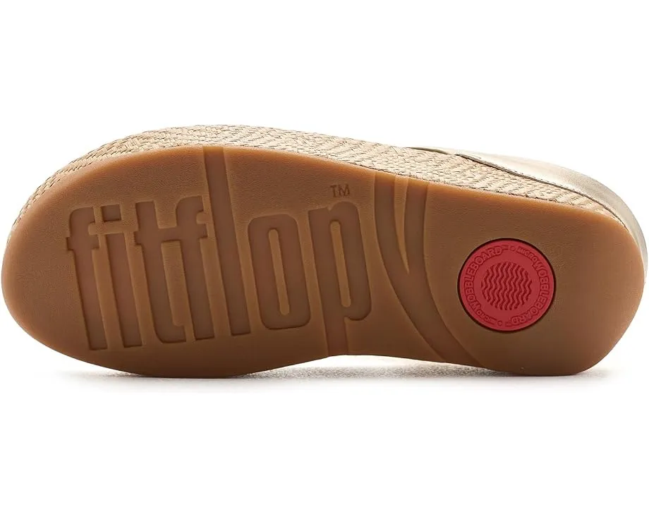Сандалии FitFlop Lulu Lux с плетеным кожаным верхом и графичной подошвой
