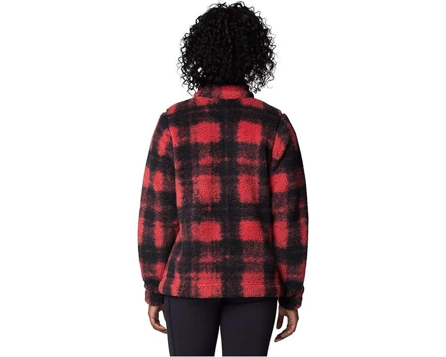 Куртка Columbia West Bend 1/4 Zip II с воротником стойкой и клетчатым принтом