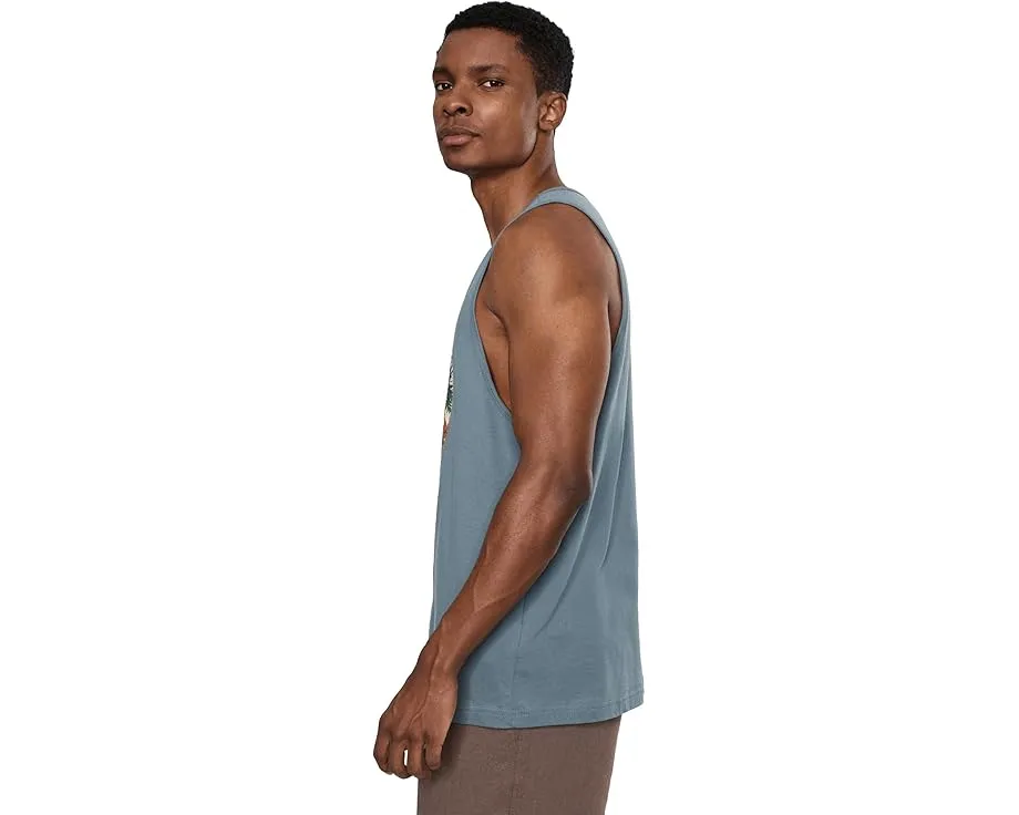 Майка RVCA Motors Tank с принтом и вырезом лодочкой