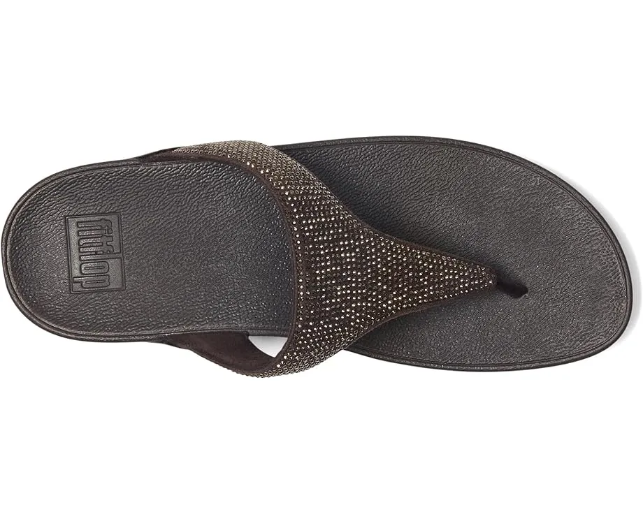 Сандалии FitFlop Lulu Crystal Toe-post с кристаллами и технологией MicroWOBBLEBOARD