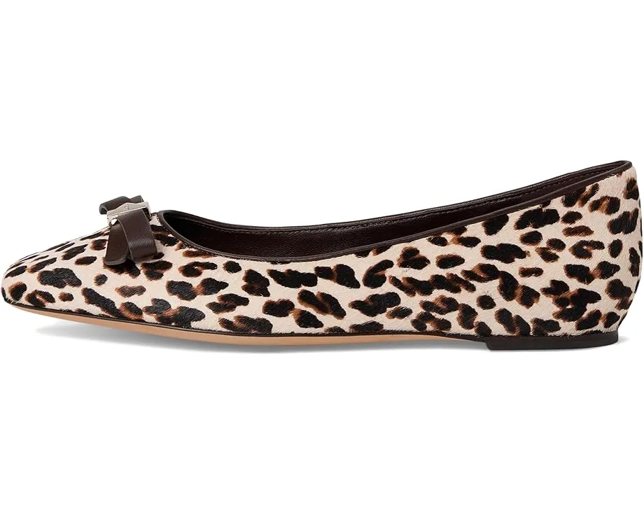 Балетки Kate Spade New York Deco Bow из леопардовой велюровой кожи с бантом
