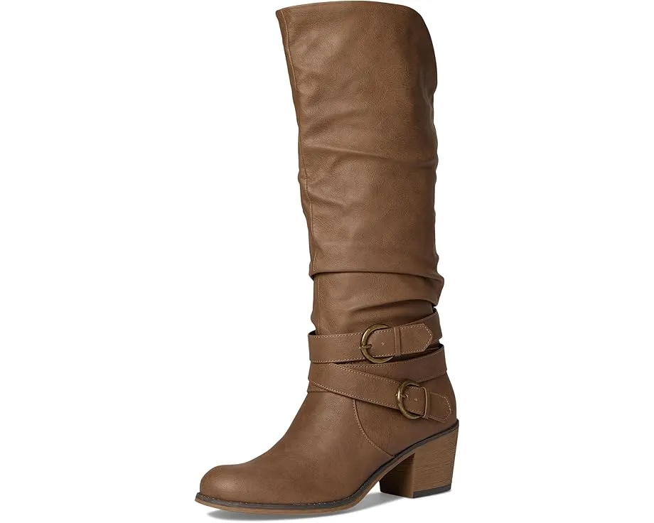 Ботинки Late в мотто-стиле от Journee Collection на платформе