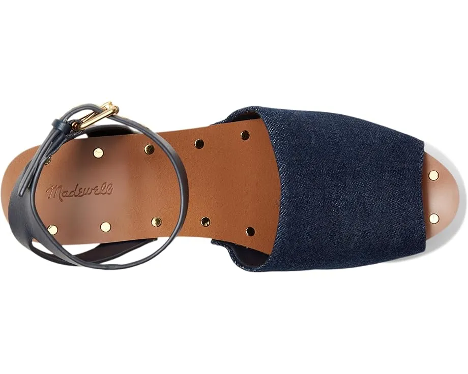 Клоги Madewell Holland из кожи с платформой и регулируемой лодыжечной лямкой