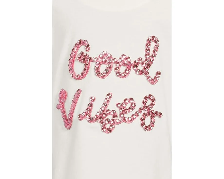 Футболка Crystal Good Vibes T-Shirt от Lola and The Boys с кристаллами
