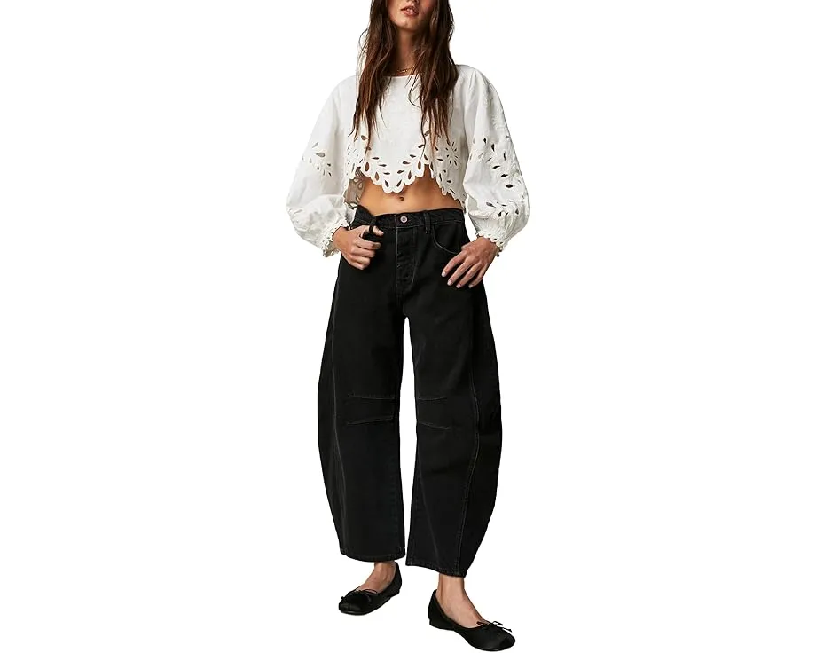 Джинсы Free People We The Free Good Luck с расклешенным силуэтом