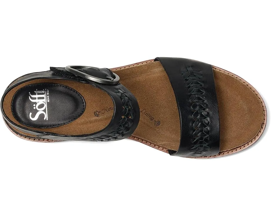 Sofft Bali II сандалии из плетеной кожи с пробковой стелькой и скрытой застежкой