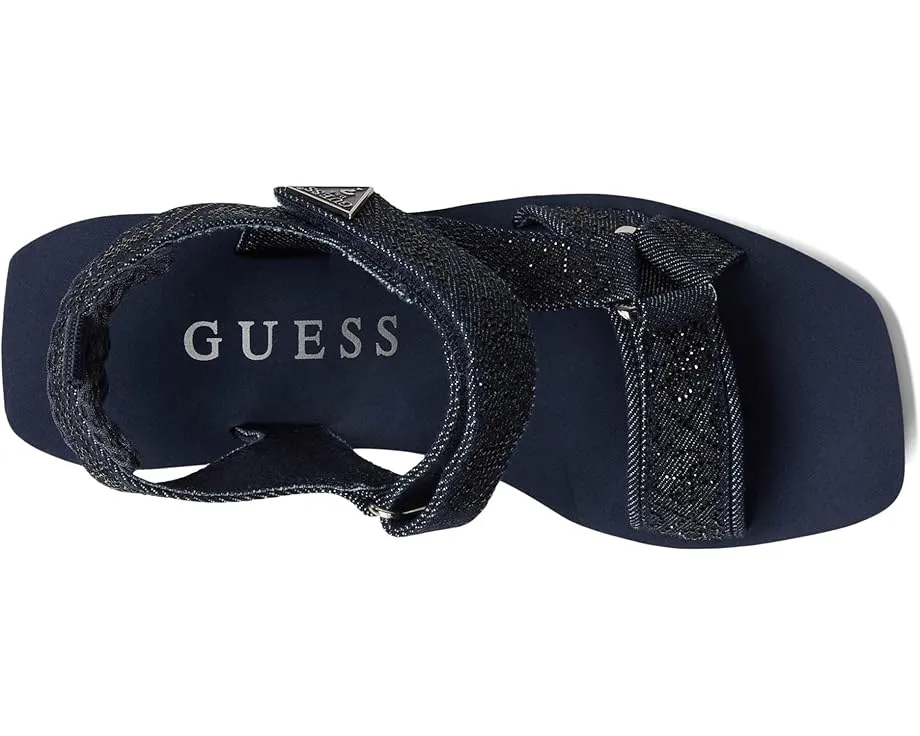 Сандалии GUESS Dawsin на платформе с застежкой на липучке