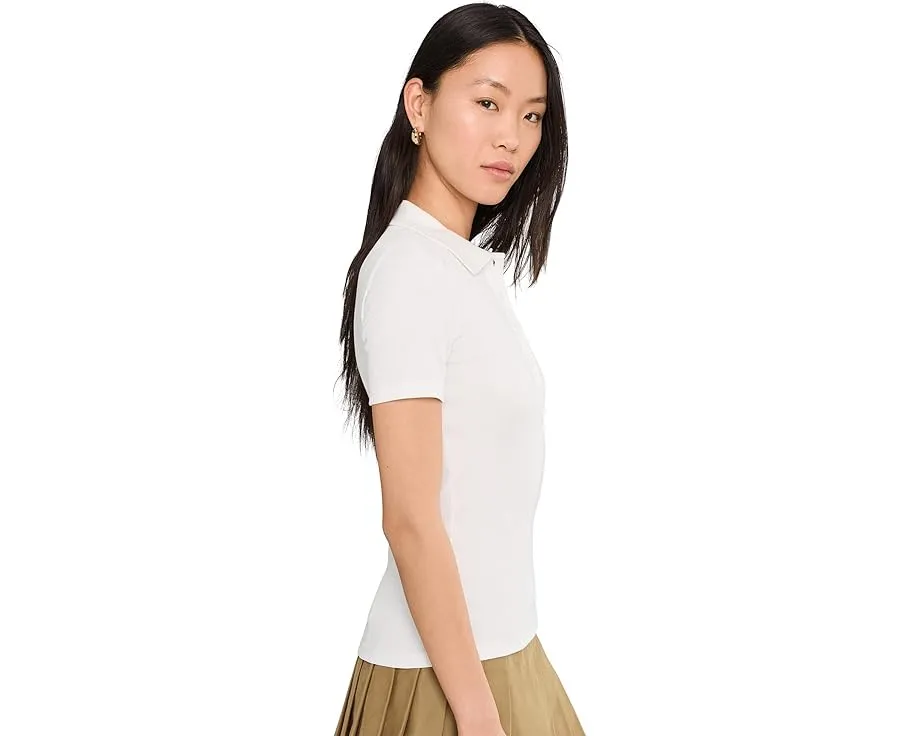 Поло Lacoste Slim Fit из ребристого хлопка с приталенным кроем