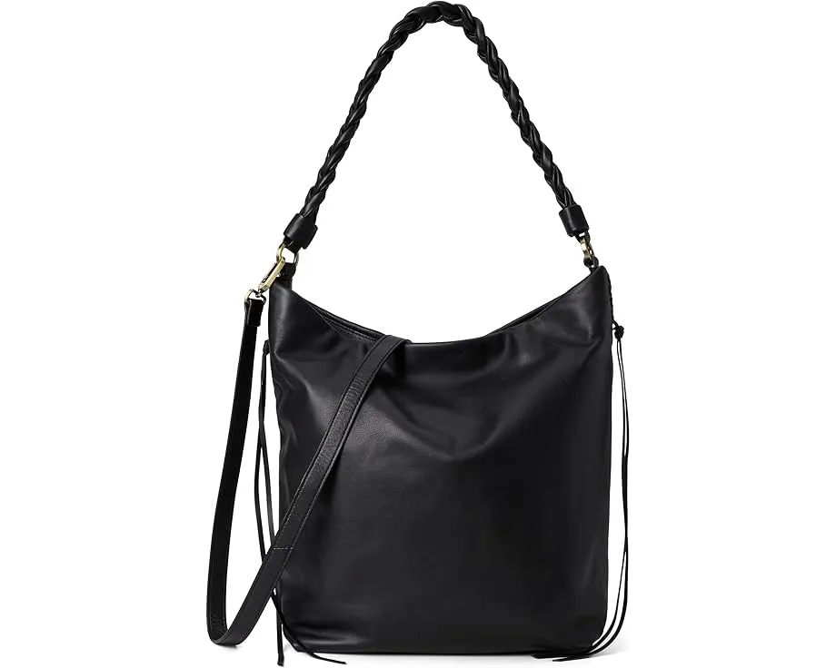 Сумка хобо Lindley с плетеным ремнем и кожаными кистями