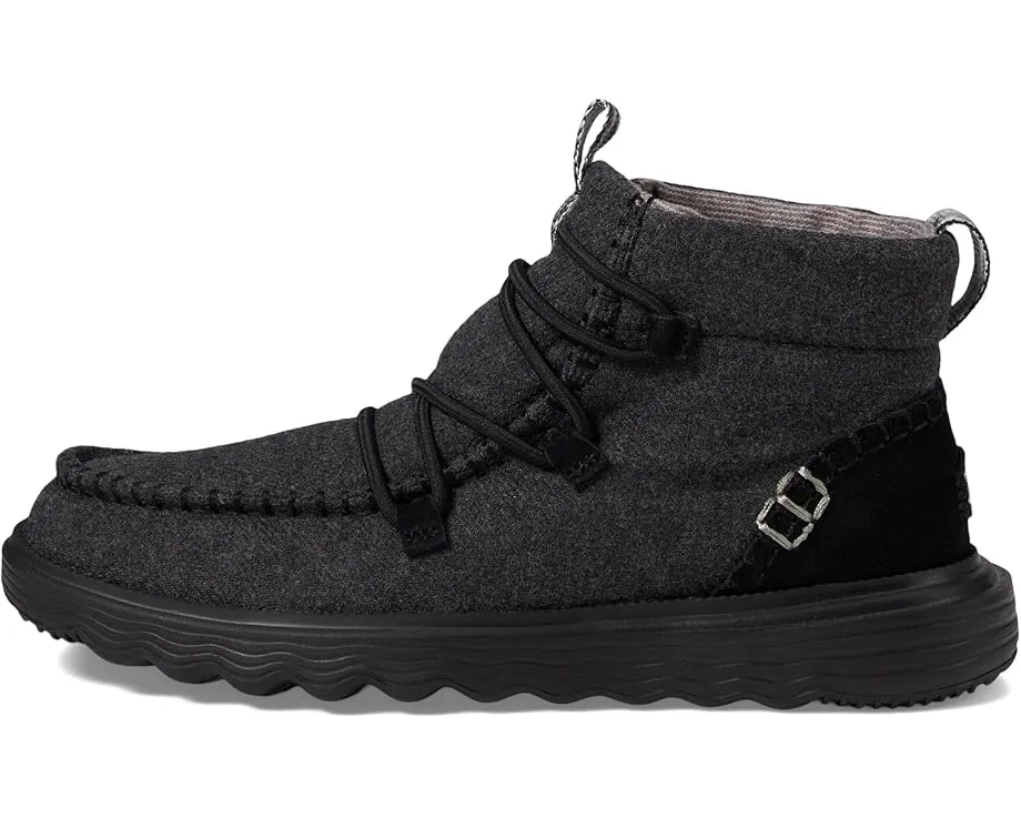 Ботинки Hey Dude Reyes Wool из водонепроницаемой кожи на шнуровке