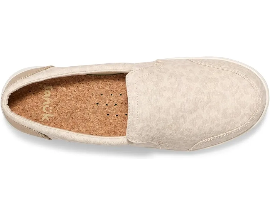 Обувь Sanuk Hangout Lite Glam с леопардовым принтом и подошвой из сахарного тростника