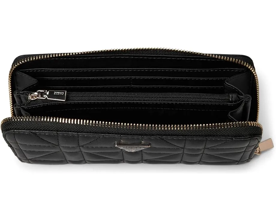 Кошелек Edita Large Zip Around с блестящей фурнитурой GUESS