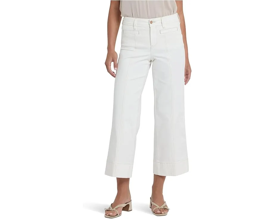 Широкие укороченные джинсы NYDJ Petite Teresa с передними швами