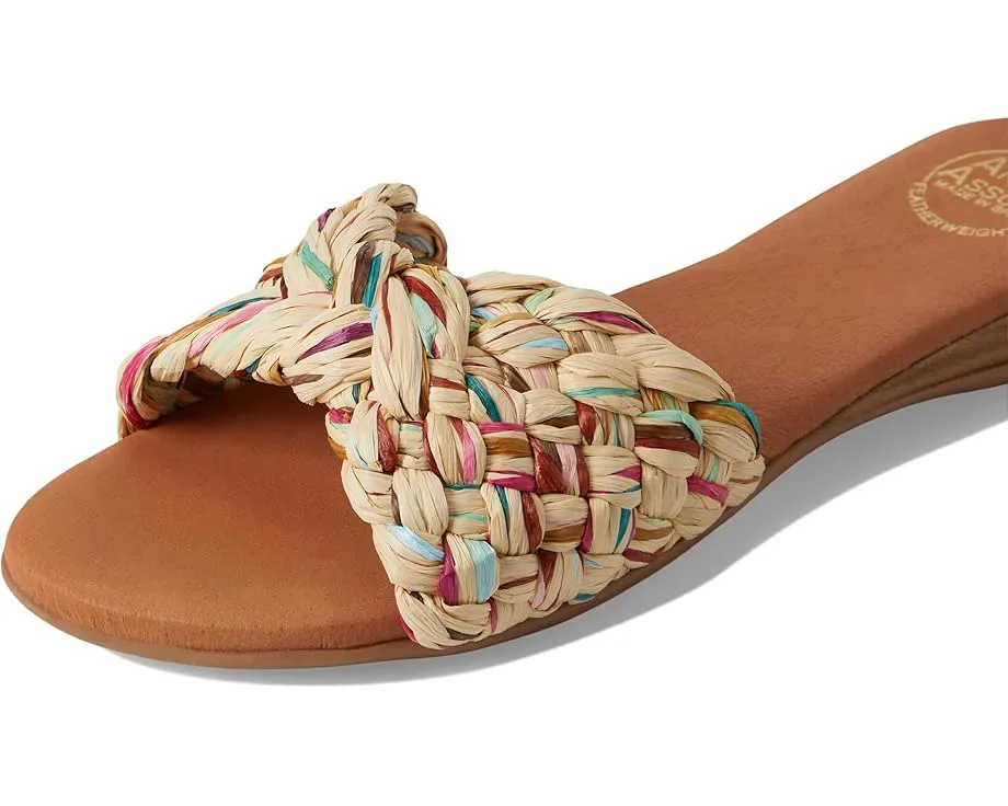 Andre Assous Сандалии Nahala на низком каблуке с плетеным верхом