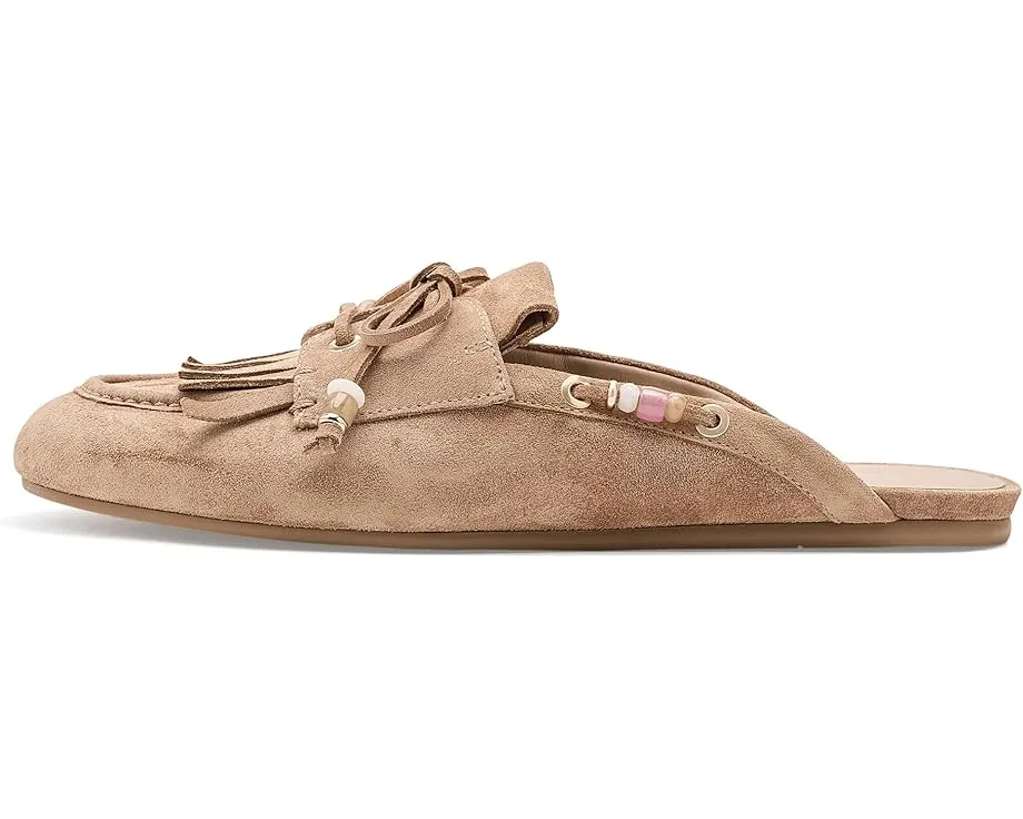 Мюли Stuart Weitzman Majorca Tinsley с круглым носком и бахромой