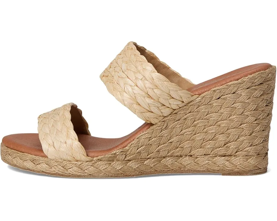 Босоножки Andre Assous Nolita Raffia на танкетке с открытым носком