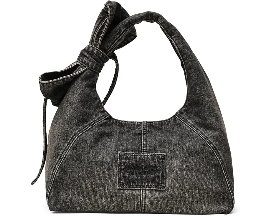Marc Jacobs джимсовый мешок The Bow Denim с бантом на ремне