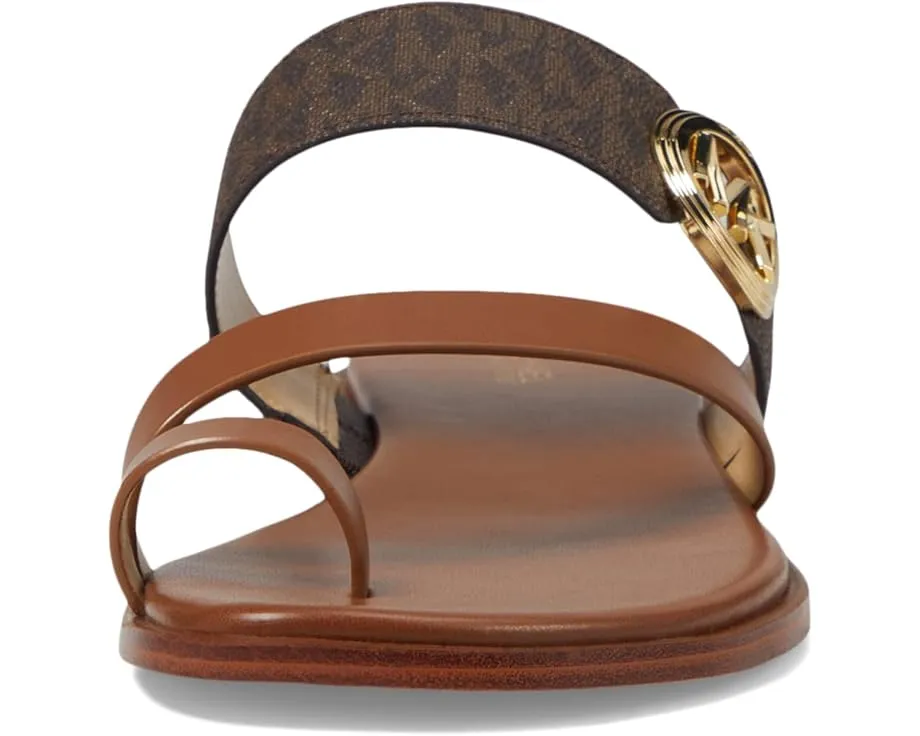 Шлепанцы MICHAEL Michael Kors Vera Flat Thong с амулетом и эластичной вставкой