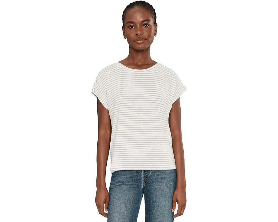 Футболка с коротким рукавом из органического хлопка Eileen Fisher в полоску