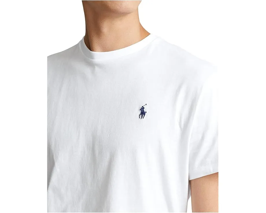 Классическая футболка Polo Ralph Lauren с круглым вырезом и вышитым логотипом