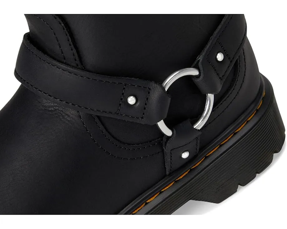 Ботинки Dr. Martens Genaya для детей на подошве Bex с боковой молнией и упряжью