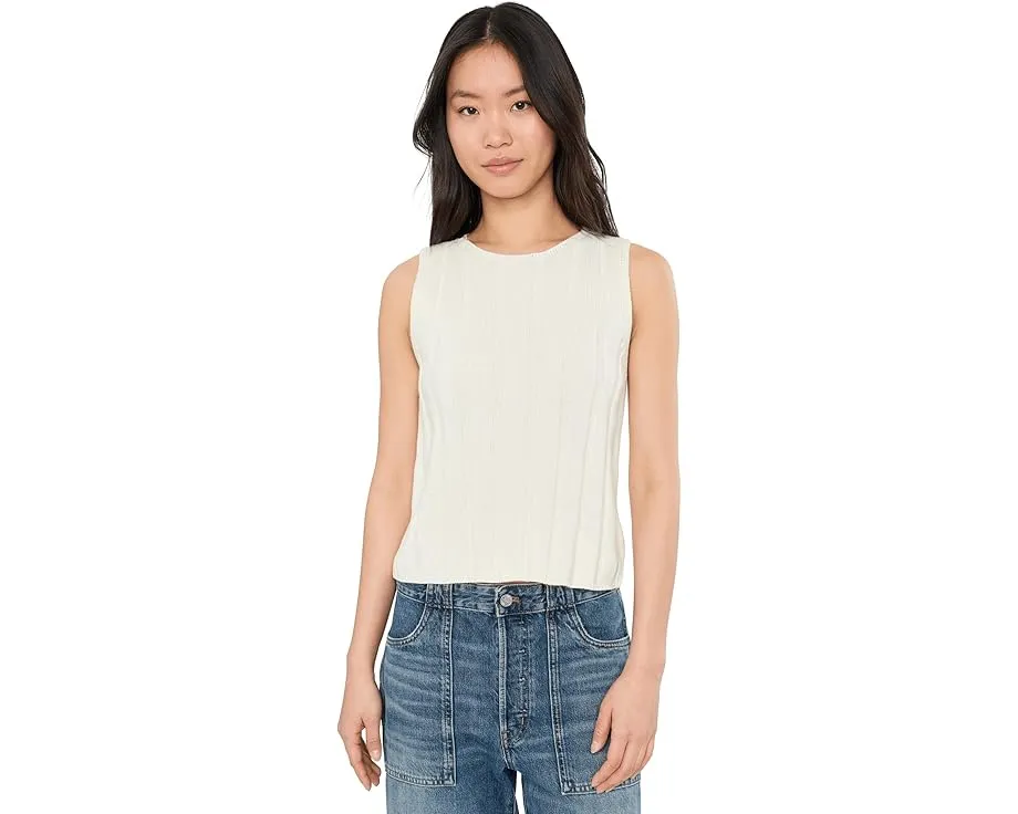 Майка Vince Camuto с широкой резинкой и круглым вырезом из хлопка