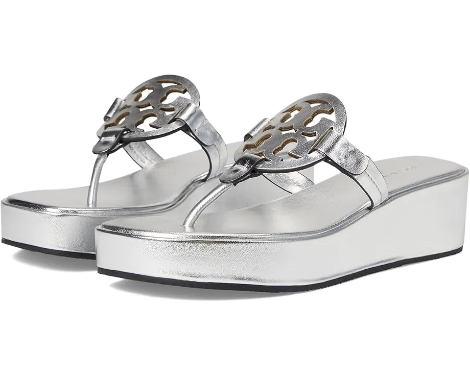 Босоножки Tory Burch Miller Wedge 25Mm на платформе с кожаным верхом