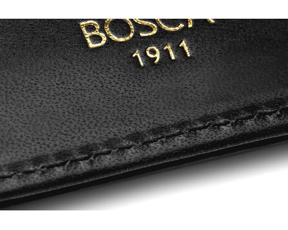 Кошелек для переднего кармана Bosca из состаренной кожи с окошком для ID