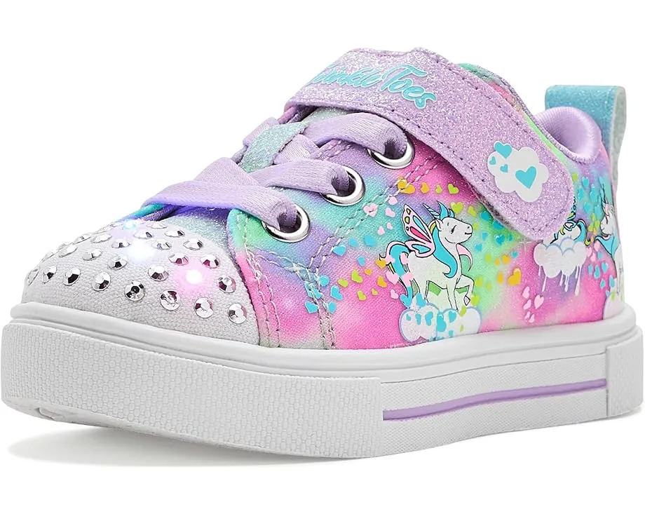 Детские кроссовки SKECHERS KIDS Twinkle Sparks с галактикой единорогов