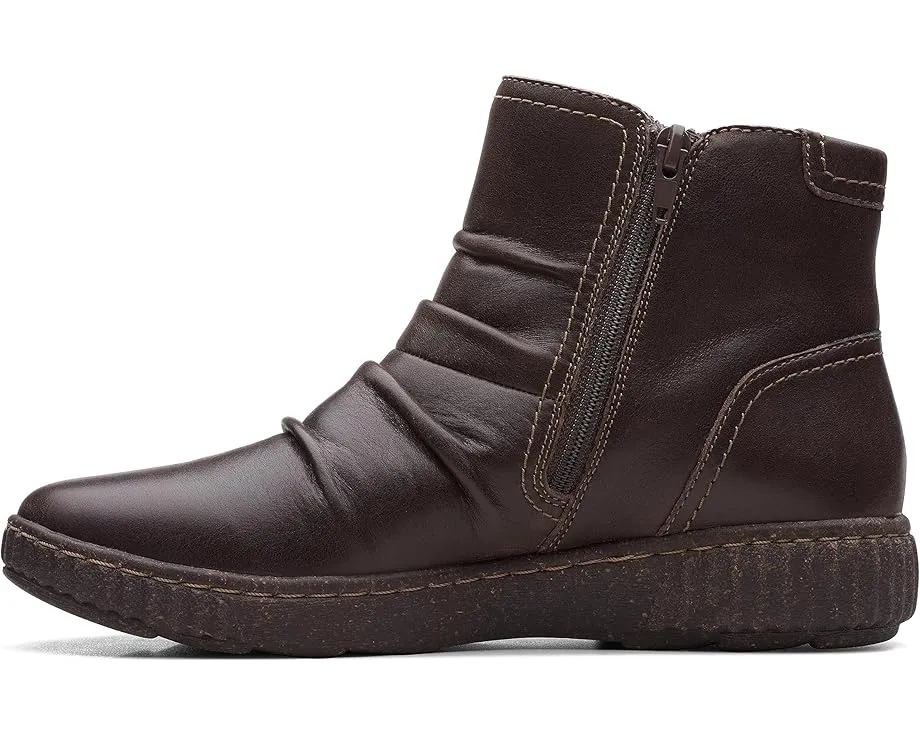 Ботильоны Clarks Caroline Orchid на рисовой подошве с круглым носком и молнией сзади