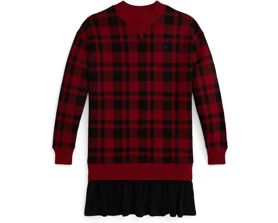 Платье для девочки Polo Ralph Lauren Kids из флиса в клетку Buffalo