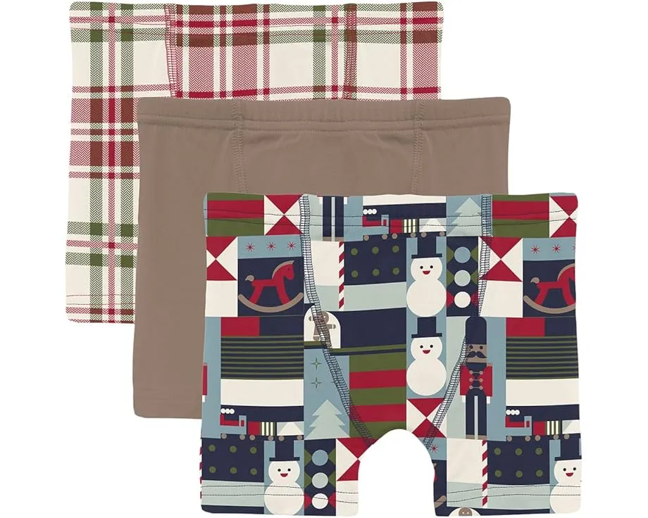 Набор из 3 боксеров Kickee Pants Kids с принтом