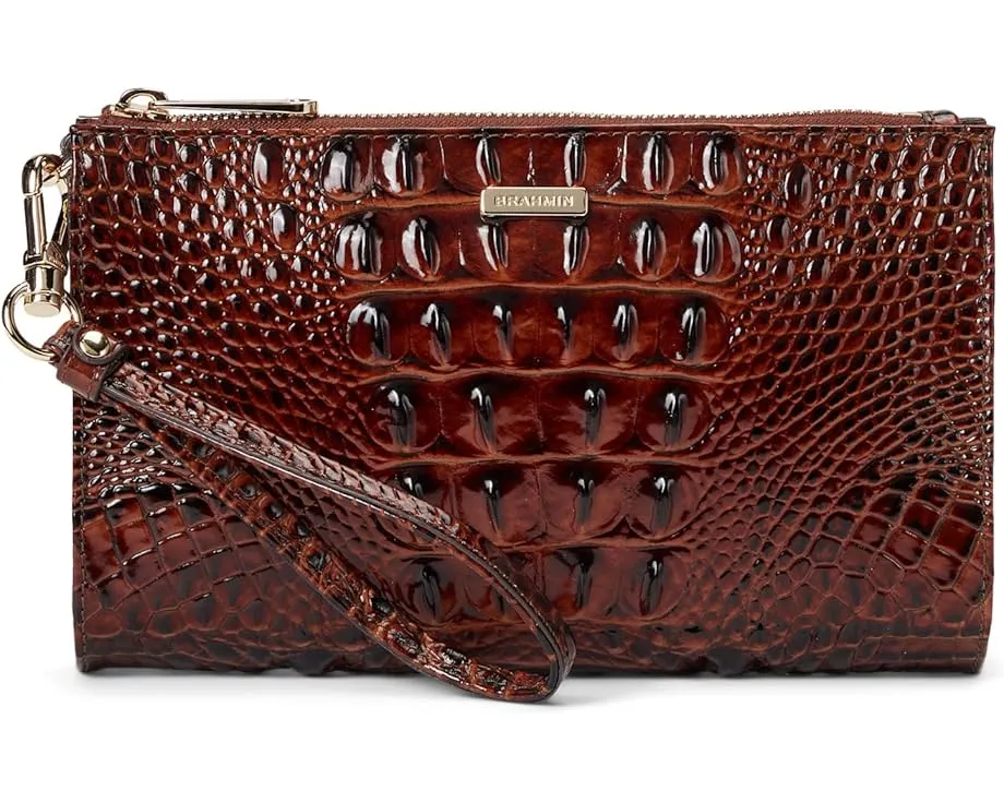 Brahmin Melbourne Daisy клатч на молнии с ремешком на запястье