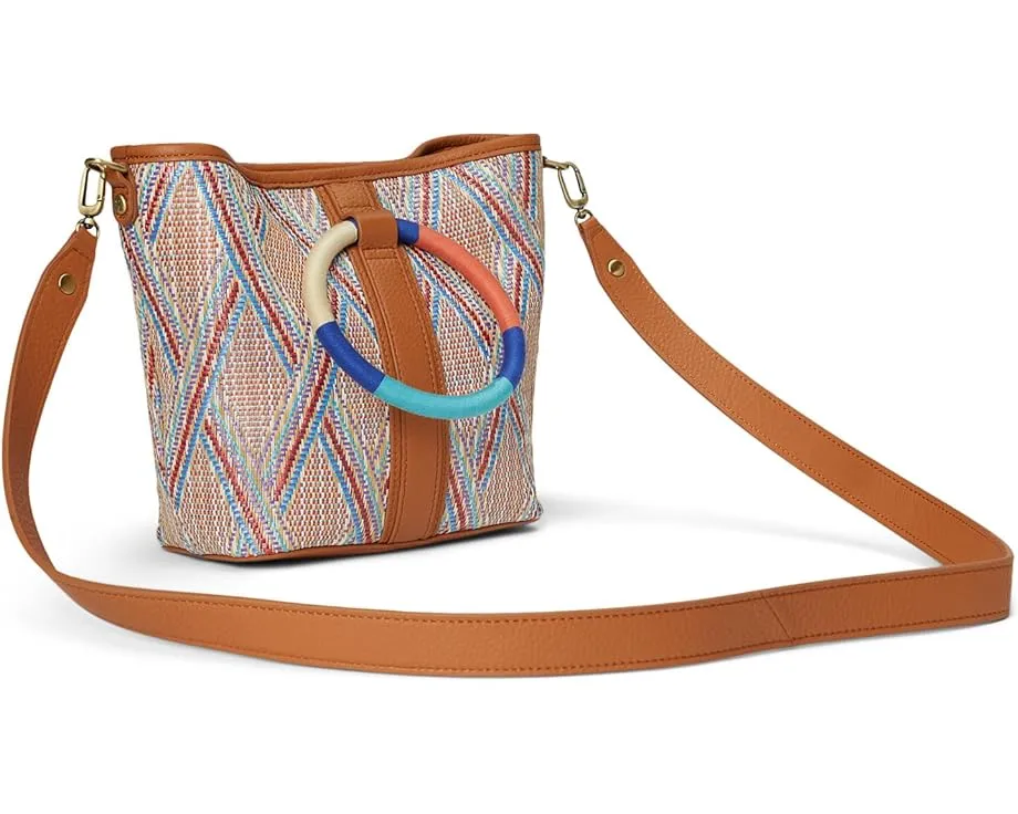 HOBO Luna Small Tote из рафии со съёмным ремнём для кроссбоди