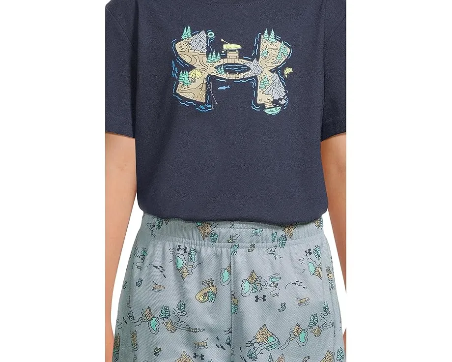 Детский комплект Under Armour US Lake Logo с футболкой и шортами