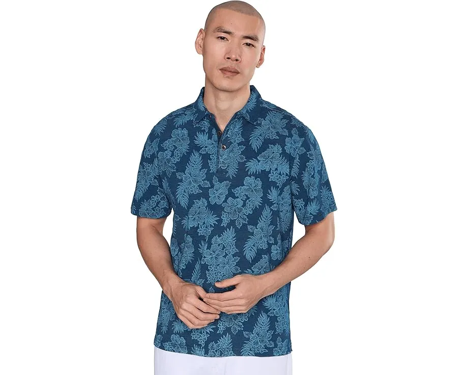 Пижамная рубашка Tommy Bahama Azul Hibiscus с цветочным принтом